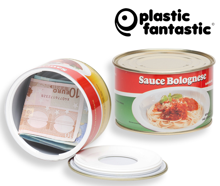 Dosensafe im Konserven Format – Modell Sauce Bolognese