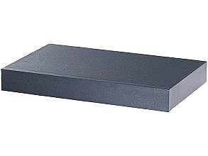 Wandregal mit versteckter Schublade, 40 x 5 x 25 cm, schwarz